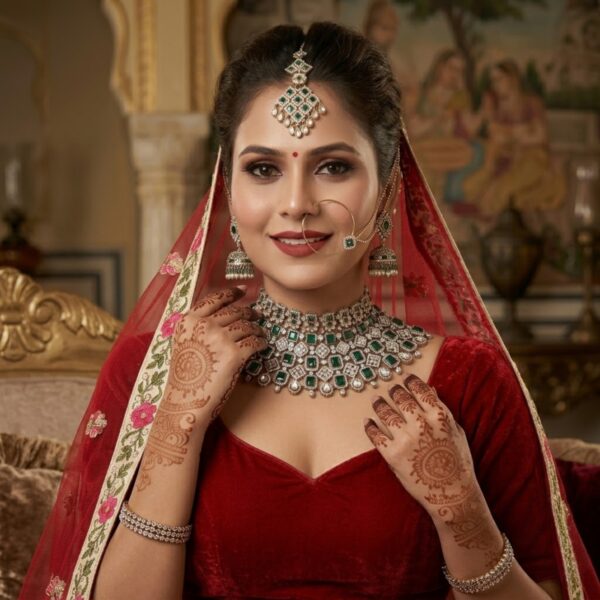 Modern Heritage Emerald Semi-Bridal Set